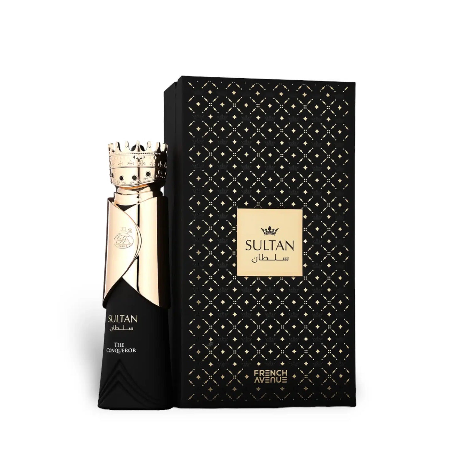 Sultan The Conqueror 80ml Eau de Parfum by French Avenue bottle and box