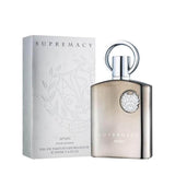 Supremacy Silver Pour Homme 100ml Eau de Parfum by Afnan bottle and box