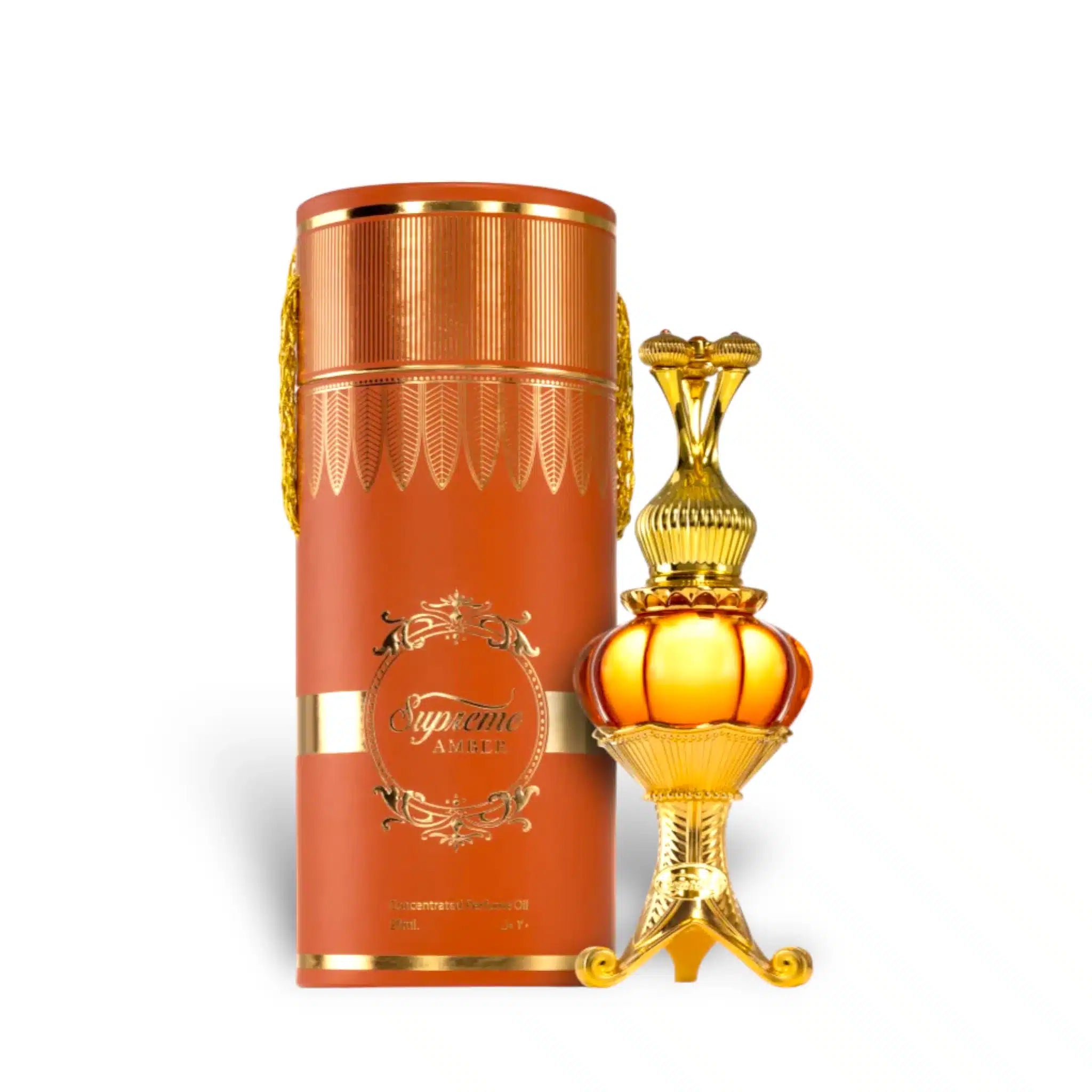 Supreme Amber Concentrated 20ml by Bait Al Bakhoor attar packaging front view