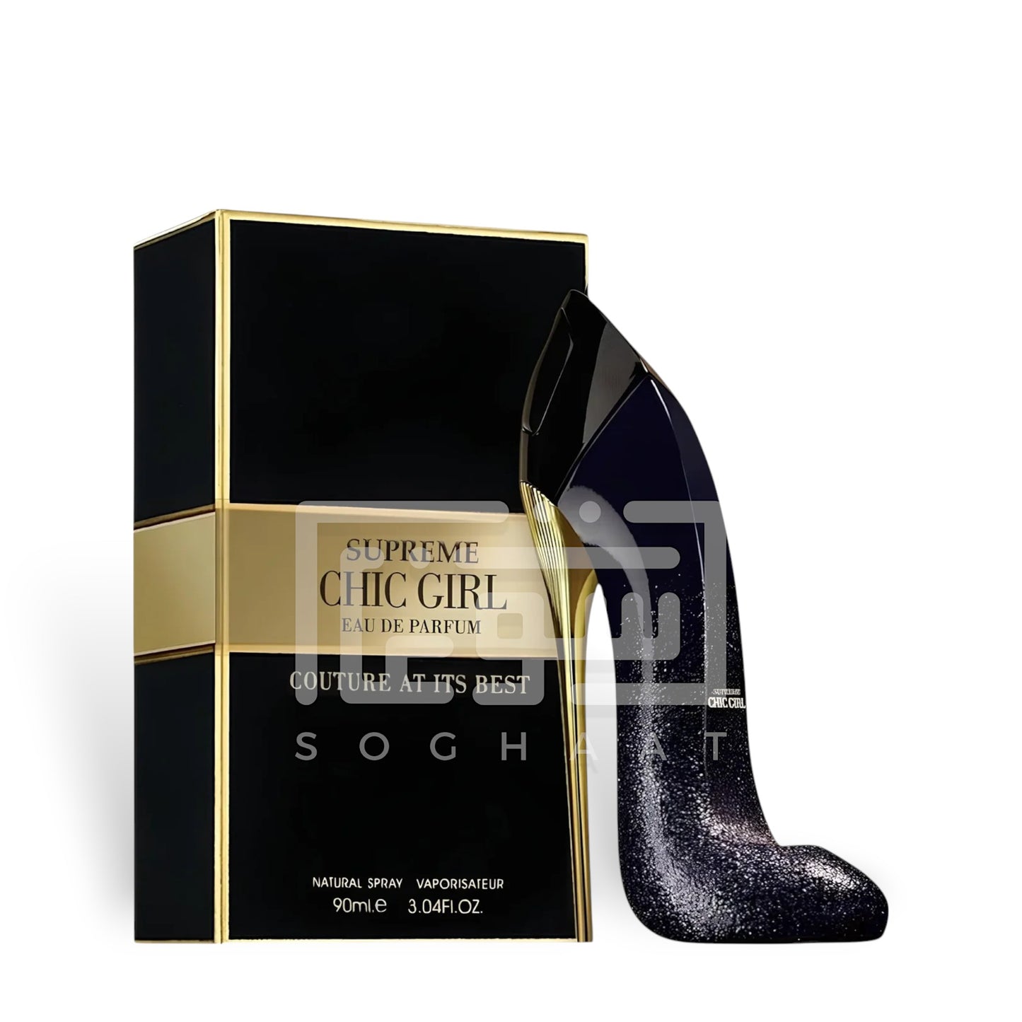 Supreme Chic Girl 90ml Eau de Parfum by Fragrance World bottle and box
