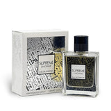 Supreme L'Homme 100ml Eau de Parfum by Fragrance World bottle and box