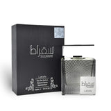 Suqraat 100ml Eau de Parfum by Lattafa bottle and box