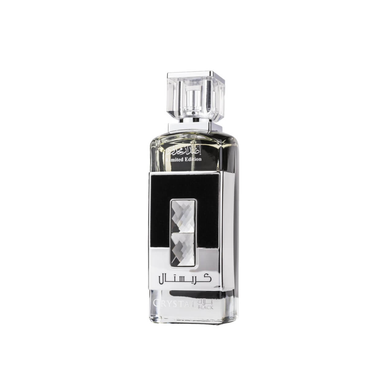 Crystal Black 100ml Eau de Parfum by Ard Al Zaafaran fragrance packaging front view