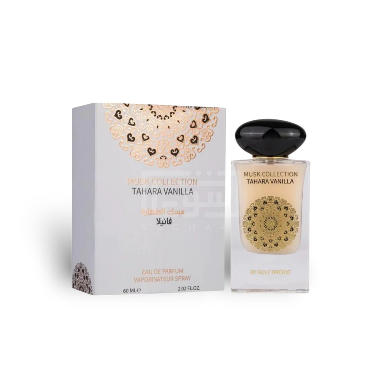 Tahara Vanilla (Musk Collection) 60ml Eau de Parfum by Gulf Orchid bottle and box