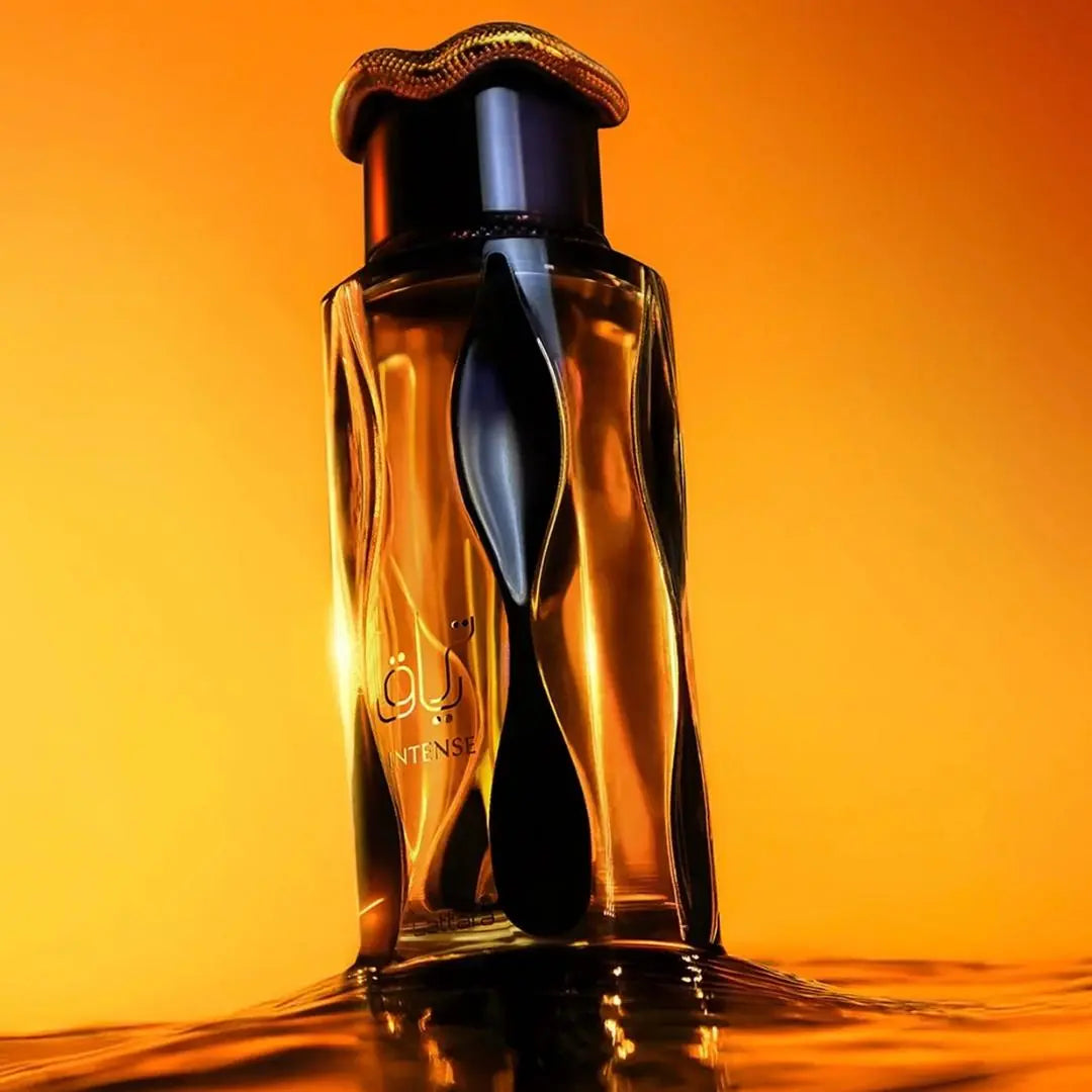 Teriaq Intense 100ml Eau de Parfum by Lattafa perfume bottle close up