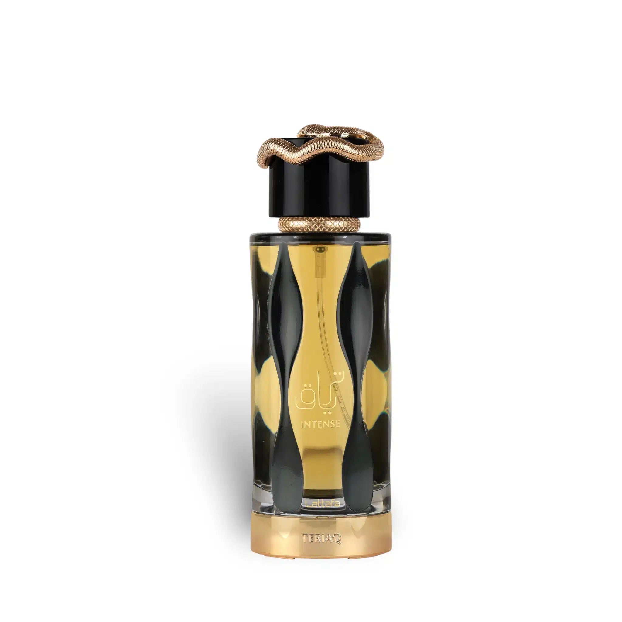 Teriaq Intense 100ml Eau de Parfum by Lattafa fragrance packaging front view
