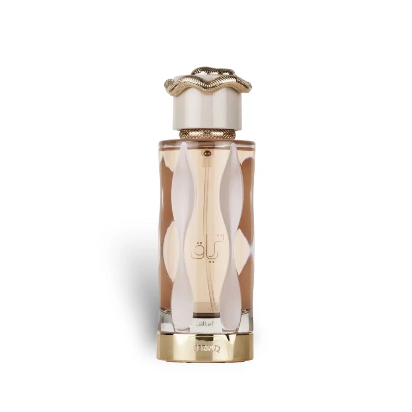 Teriaq 100ml Eau de Parfum by Lattafa fragrance packaging front view