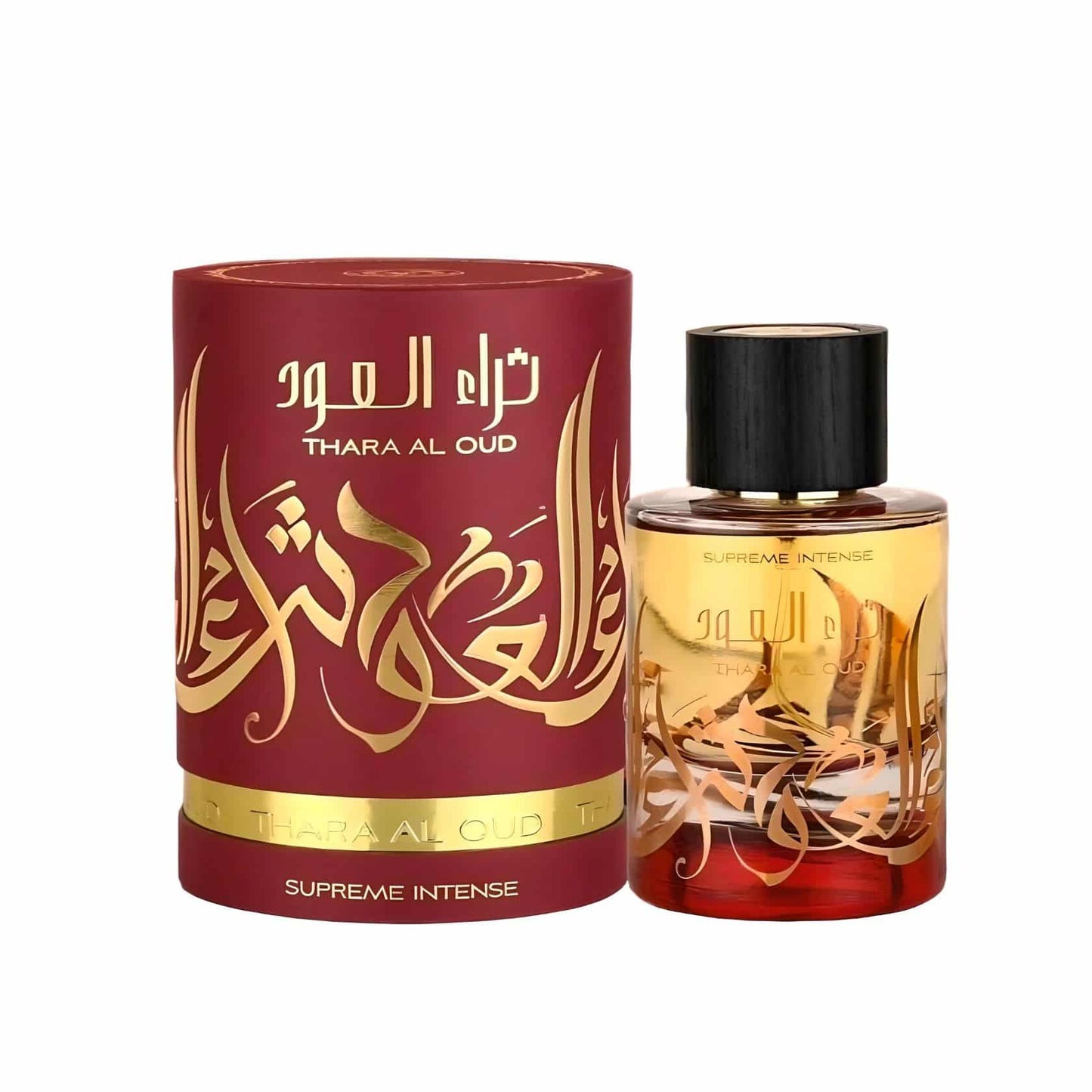 Thara Al Oud Supreme Intense 100ml Eau de Parfum by Ard Al Zaafaran bottle and box