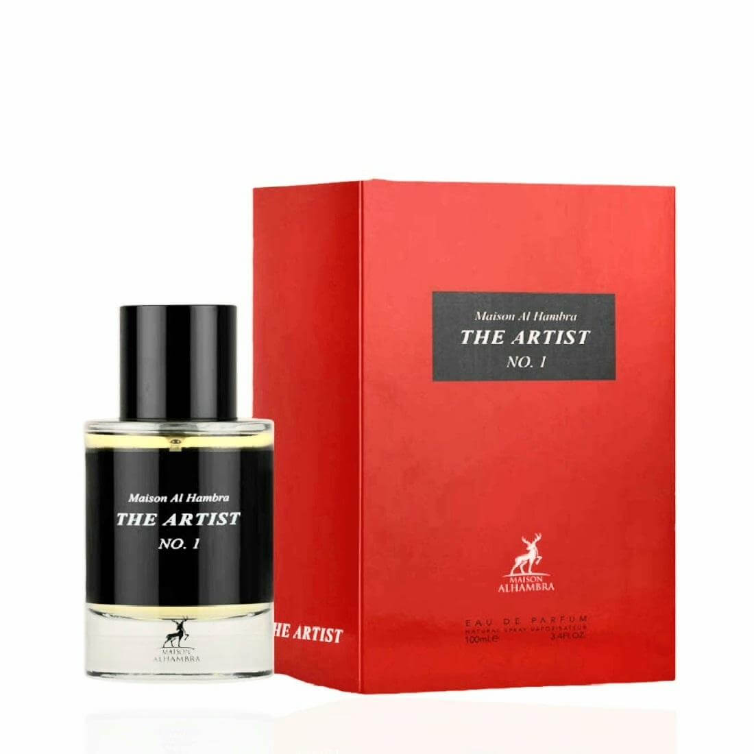 The Artist No. 1 100ml Eau de Parfum by Maison Alhambra bottle and box