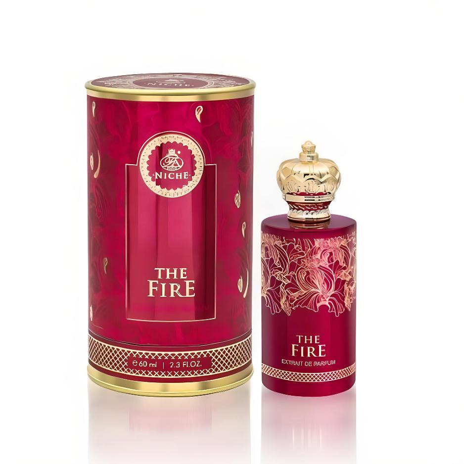 The Fire 60ml Extrait de Parfum by French Avenue bottle and box