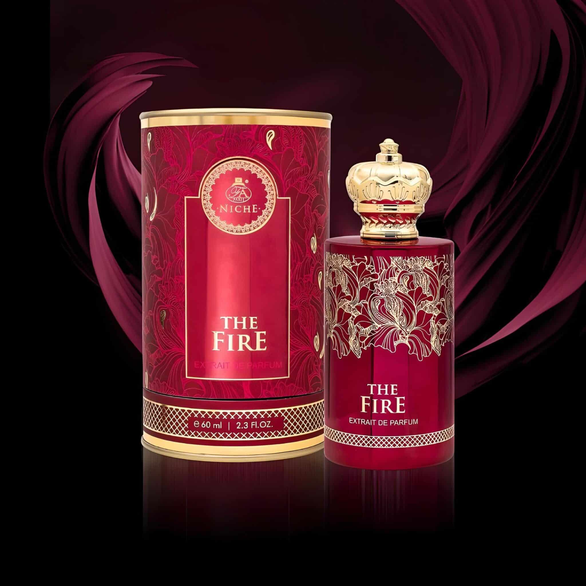 The Fire 60ml Extrait de Parfum by French Avenue perfume bottle close up