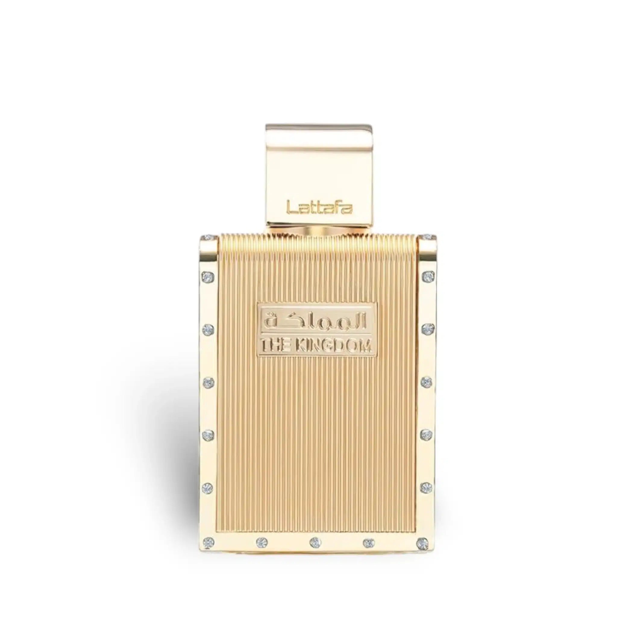 The Kingdom For Men 100ml Eau de Parfum by Lattafa fragrance packaging front view.