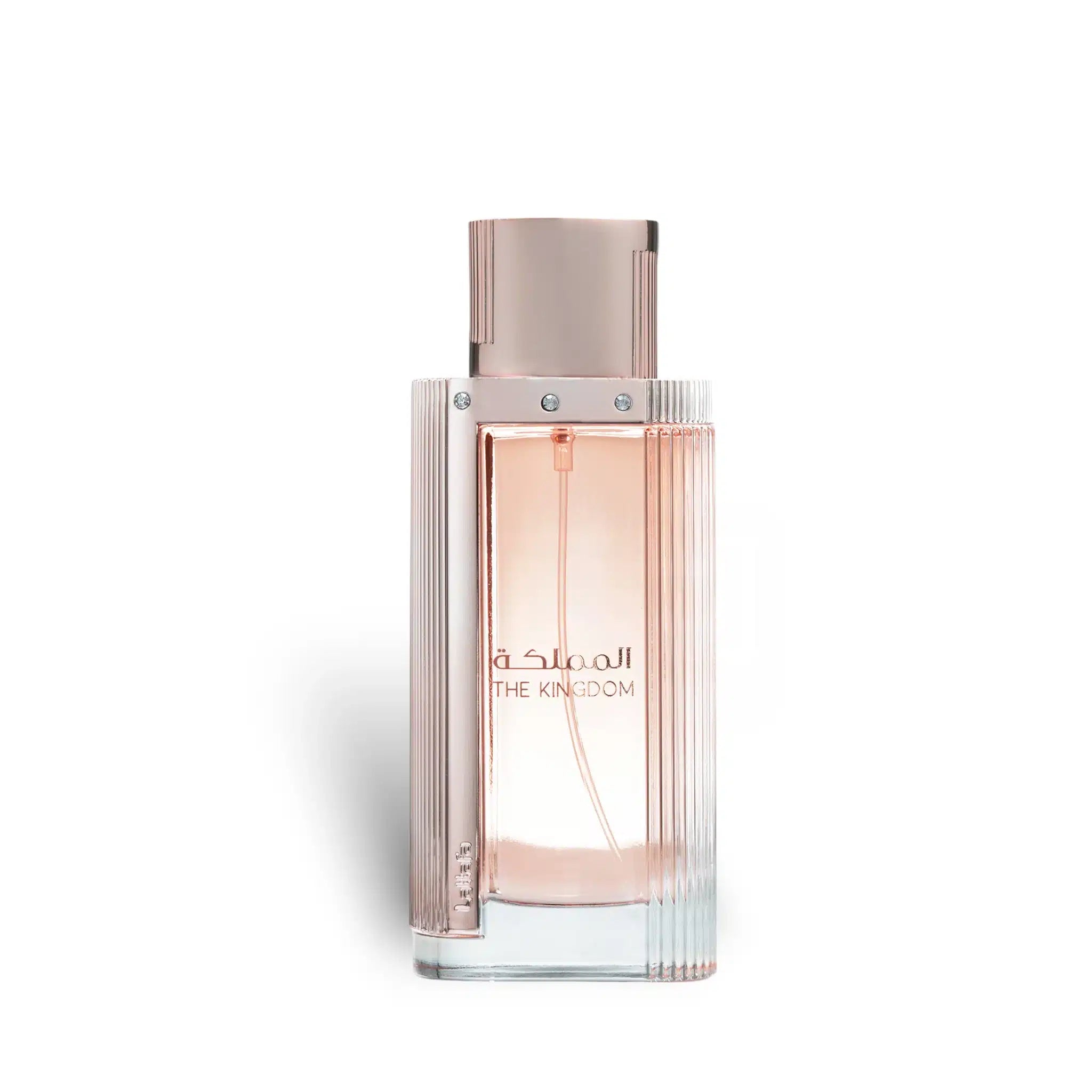The Kingdom For Women 100ml Eau de Parfum by Lattafa fragrance packaging front view.