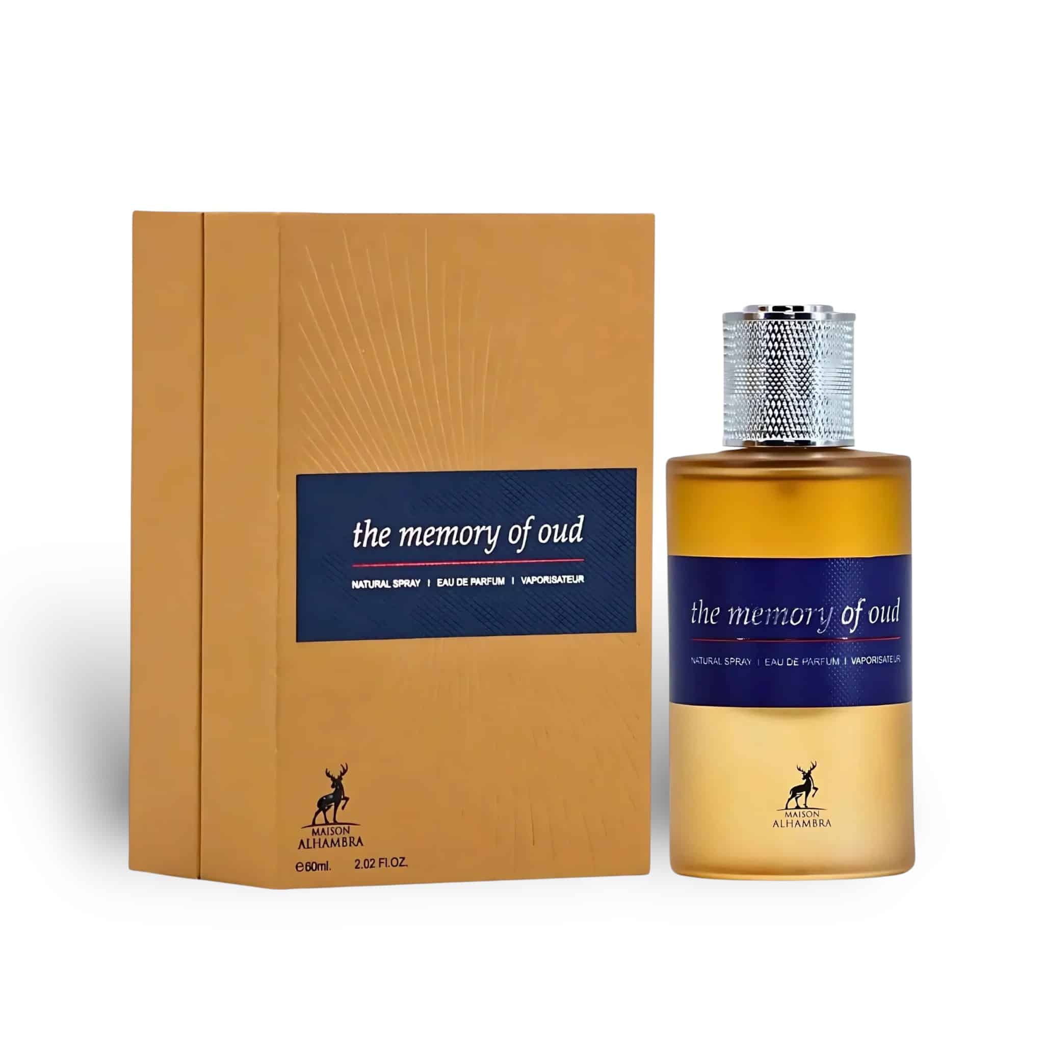 The Memory Of Oud 100ml Eau de Parfum by Maison Alhambra bottle and box