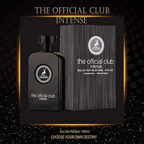 The Official Club Intense 100ml Eau de Parfum by Maison Alhambra perfume bottle close up