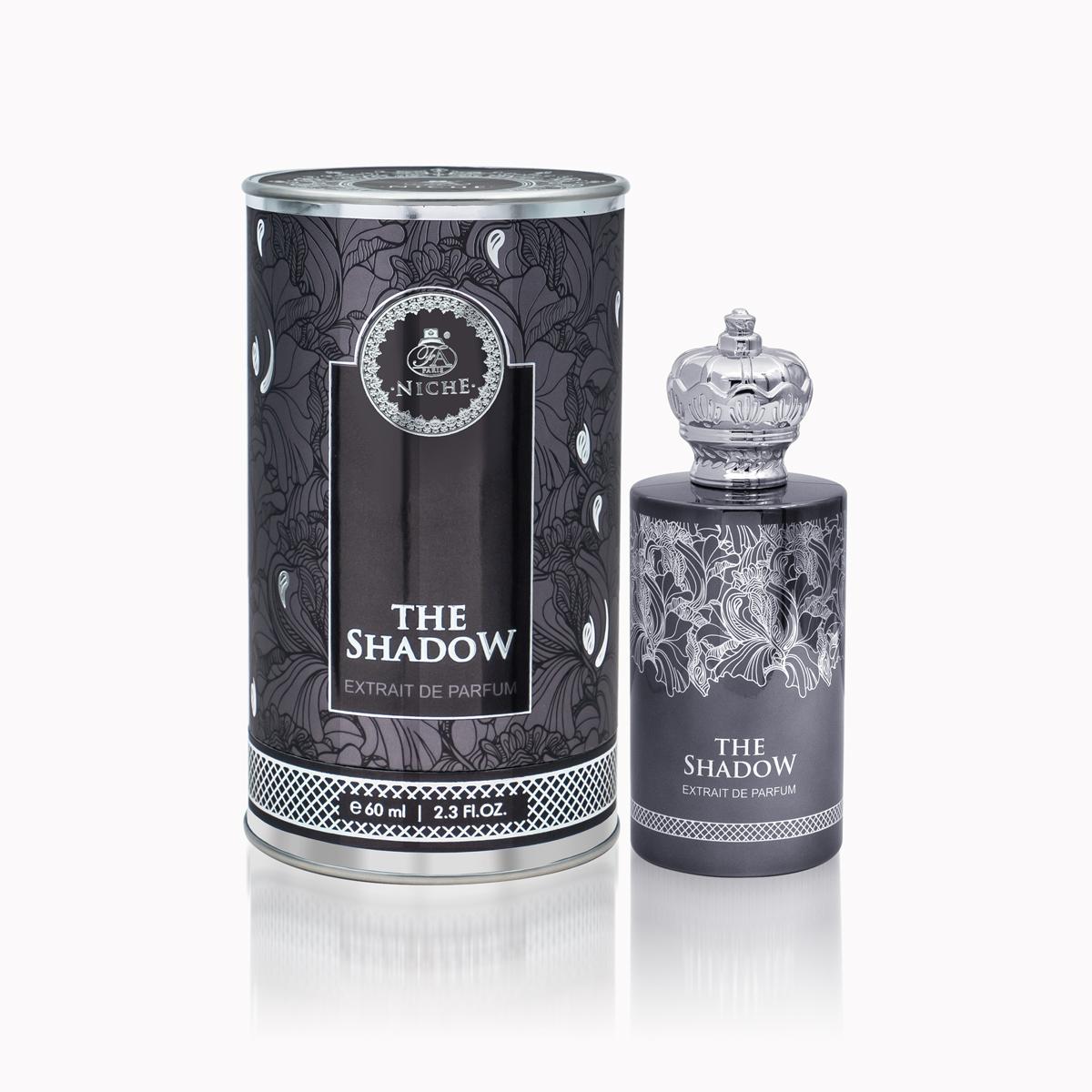 The Shadow 60ml Extrait de Parfum by French Avenue bottle and box