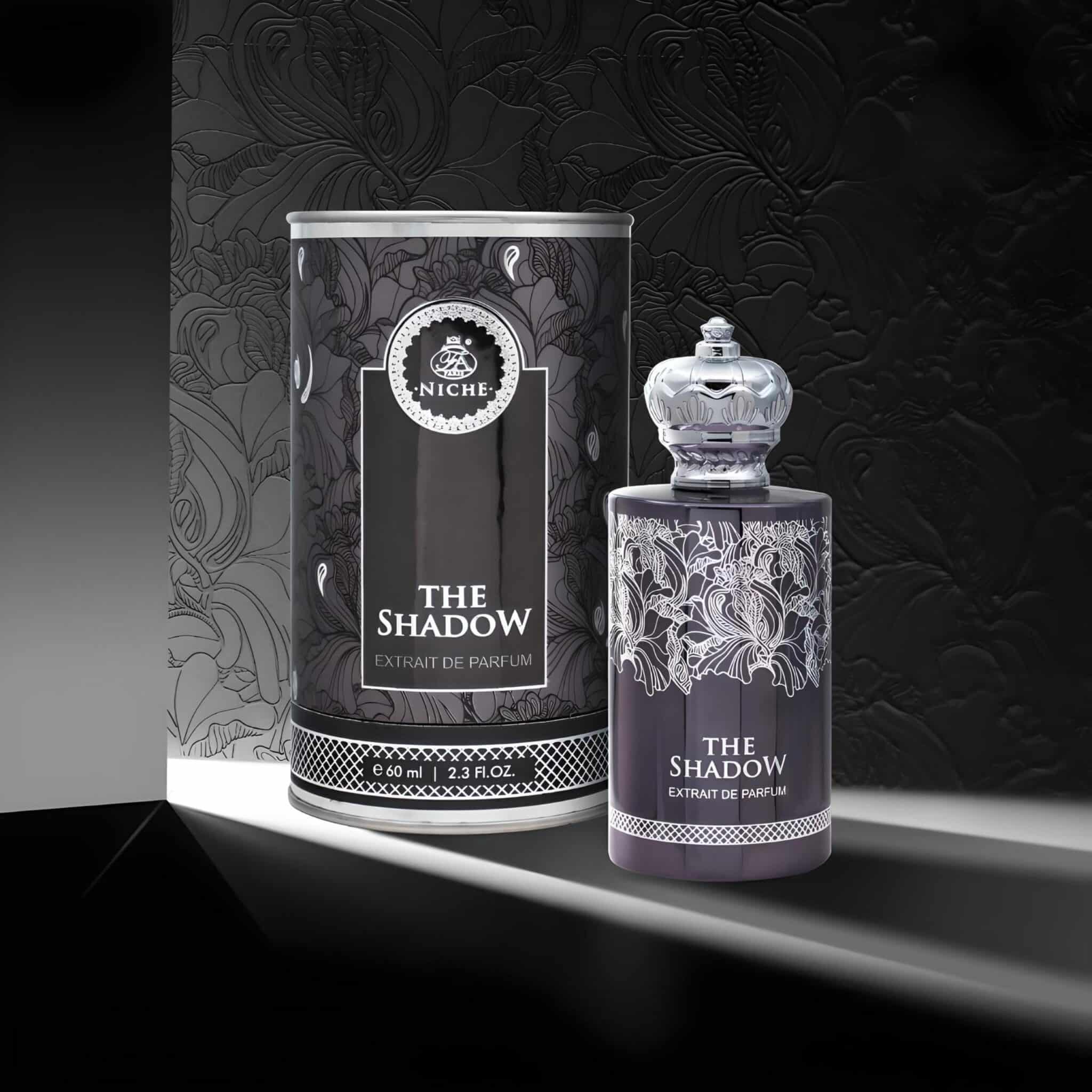 The Shadow 60ml Extrait de Parfum by French Avenue perfume bottle close up