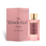 The Wonderland Peony 110ml Eau de Parfum by Malcolm London bottle and box