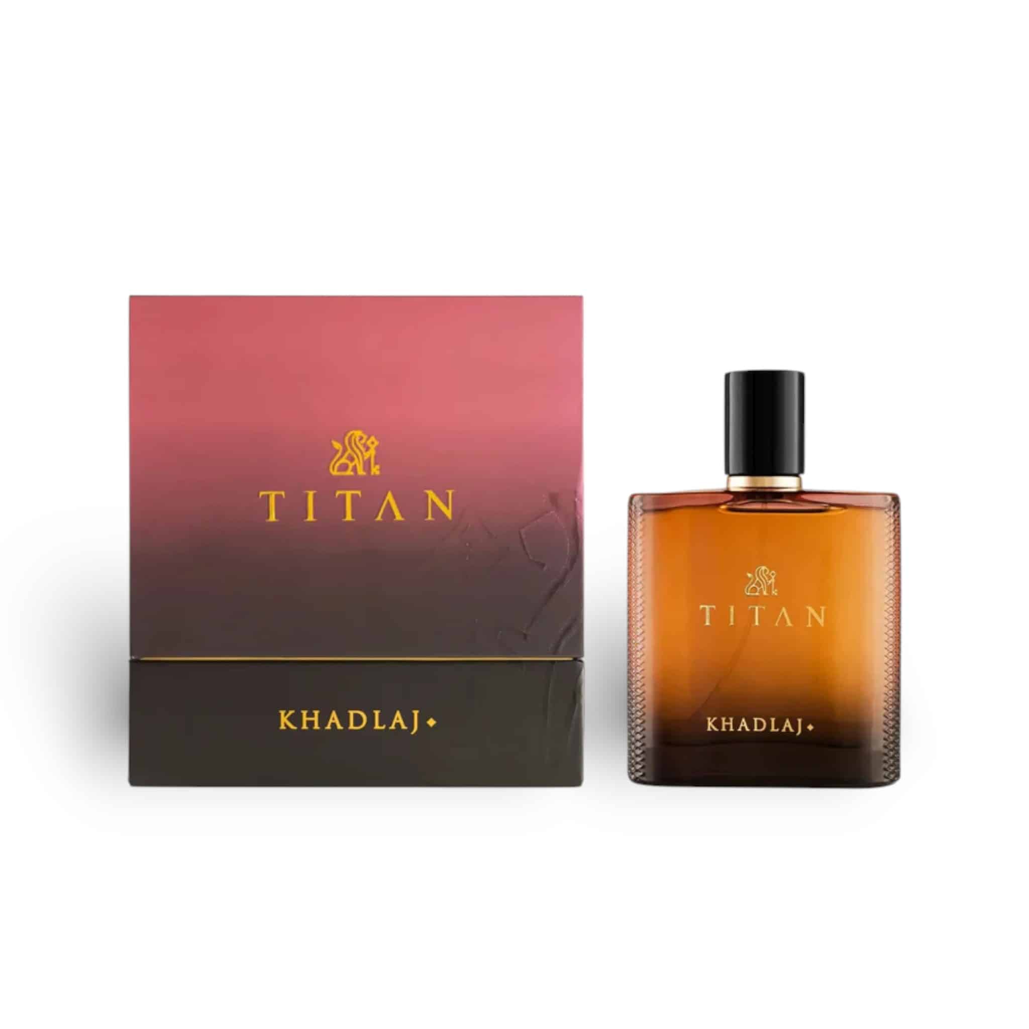 Titan 100ml Eau de Parfum by Khadlaj bottle and box