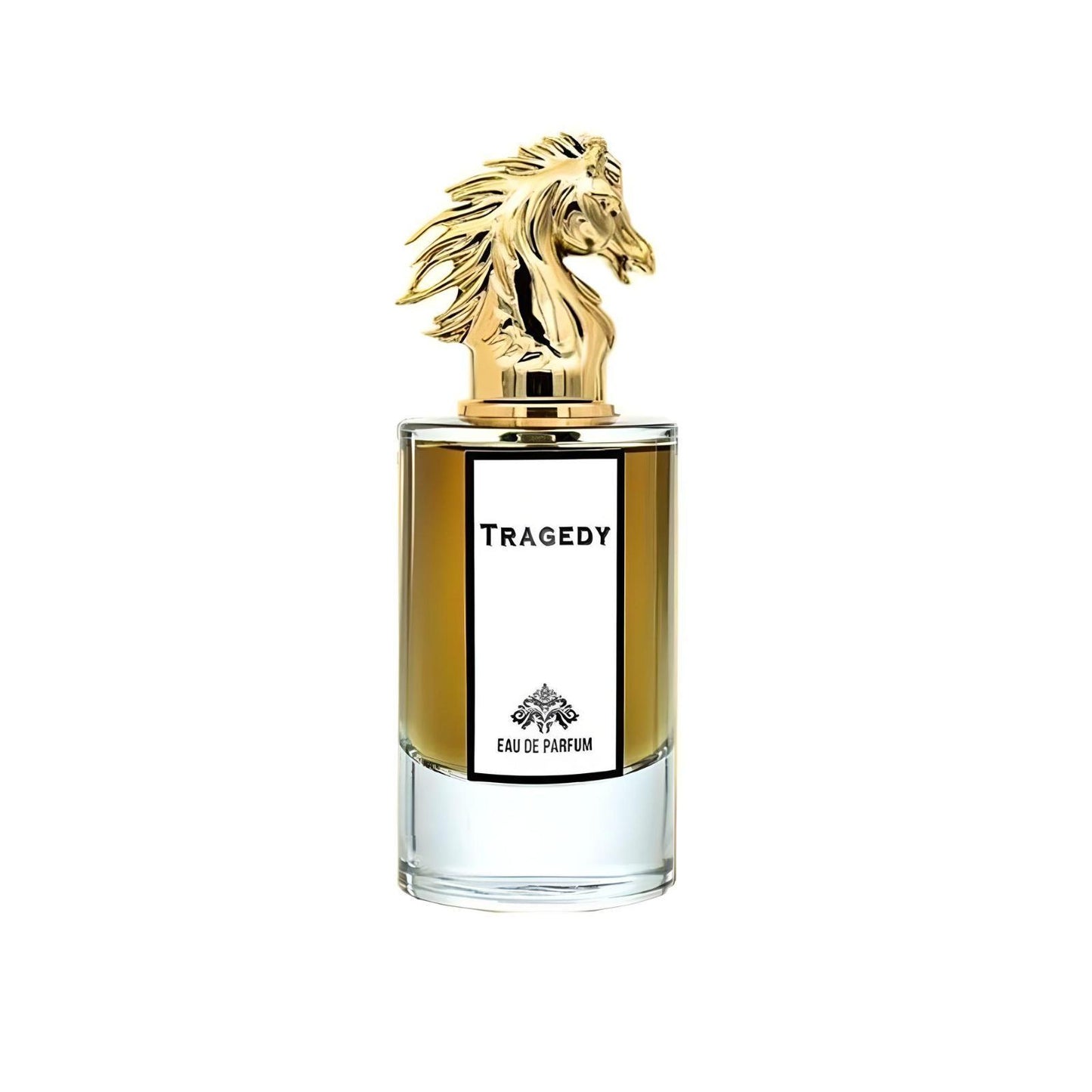 Tragedy 80ml Eau de Parfum by Fragrance World fragrance packaging front view