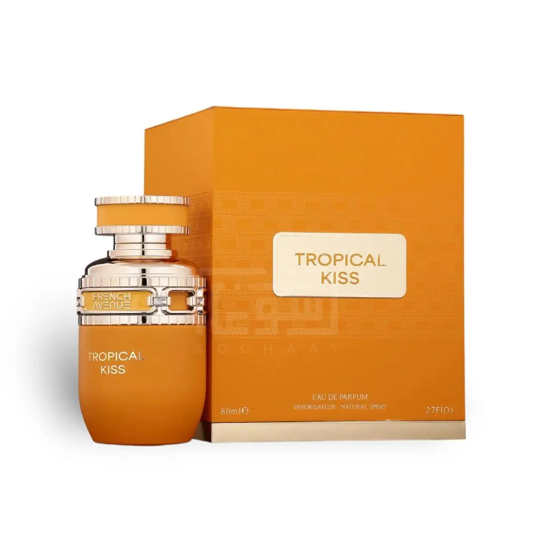 Tropical Kiss 80ml Eau de Parfum by French Avenue bottle and box