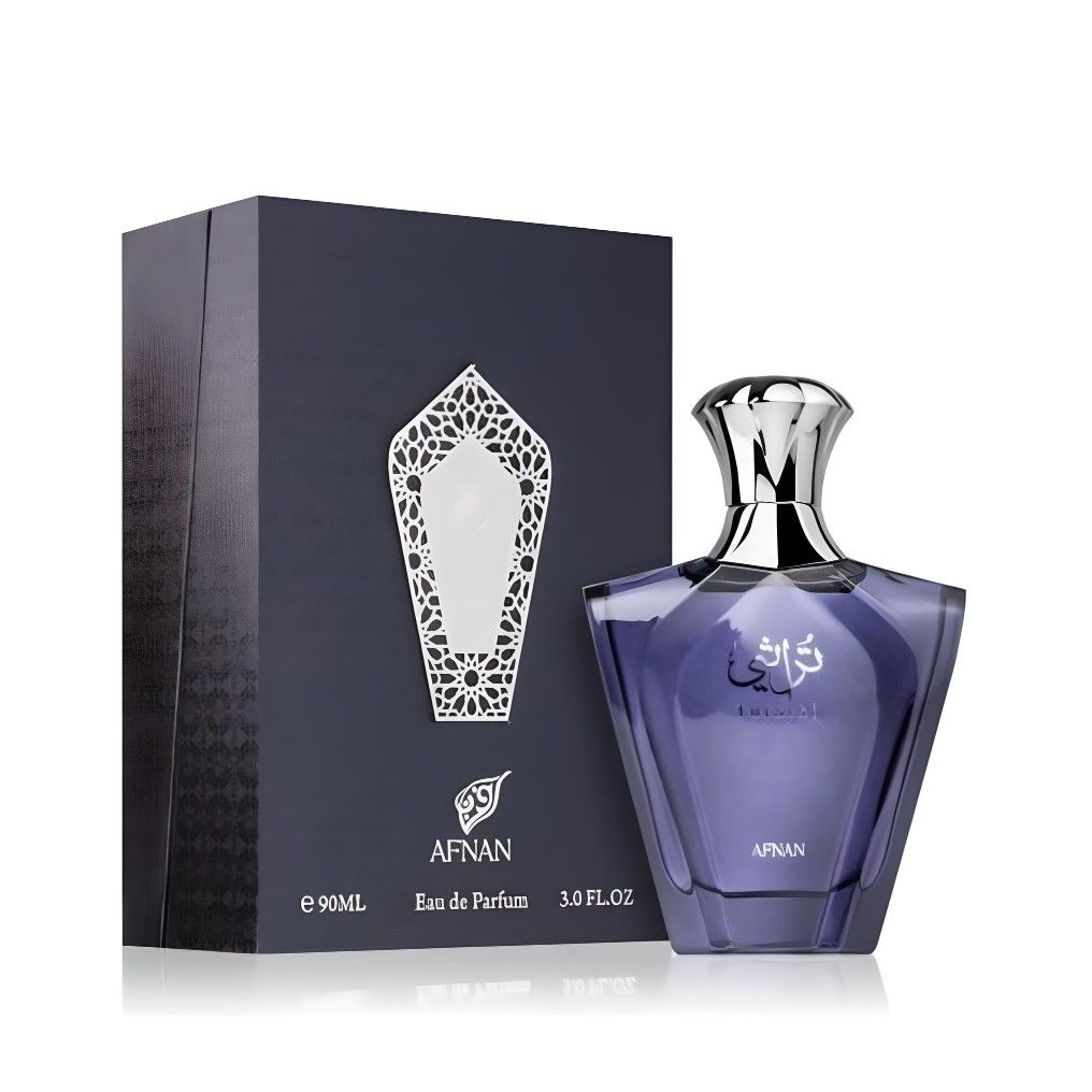 Turathi Blue 90ml Eau de Parfum by Afnan bottle and box