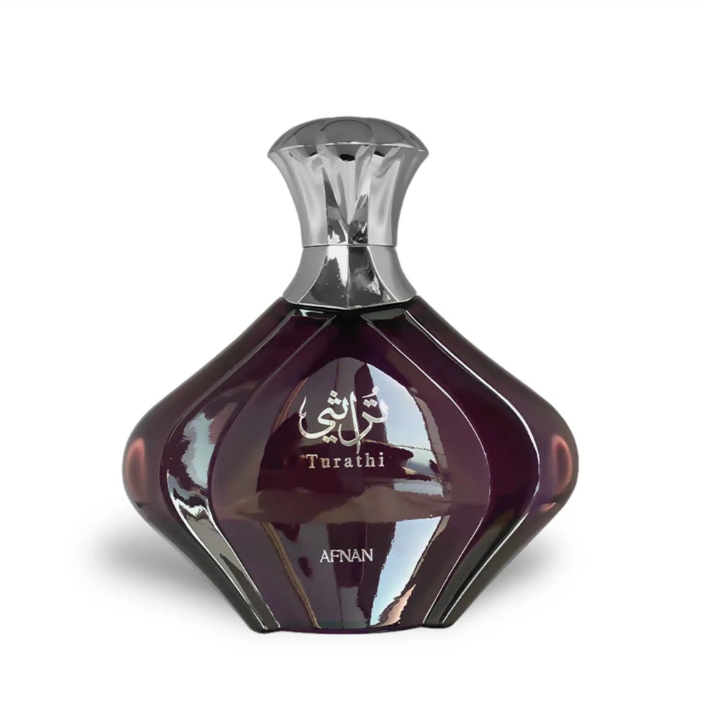 Turathi Purple 90ml Eau de Parfum by Afnan fragrance packaging front view