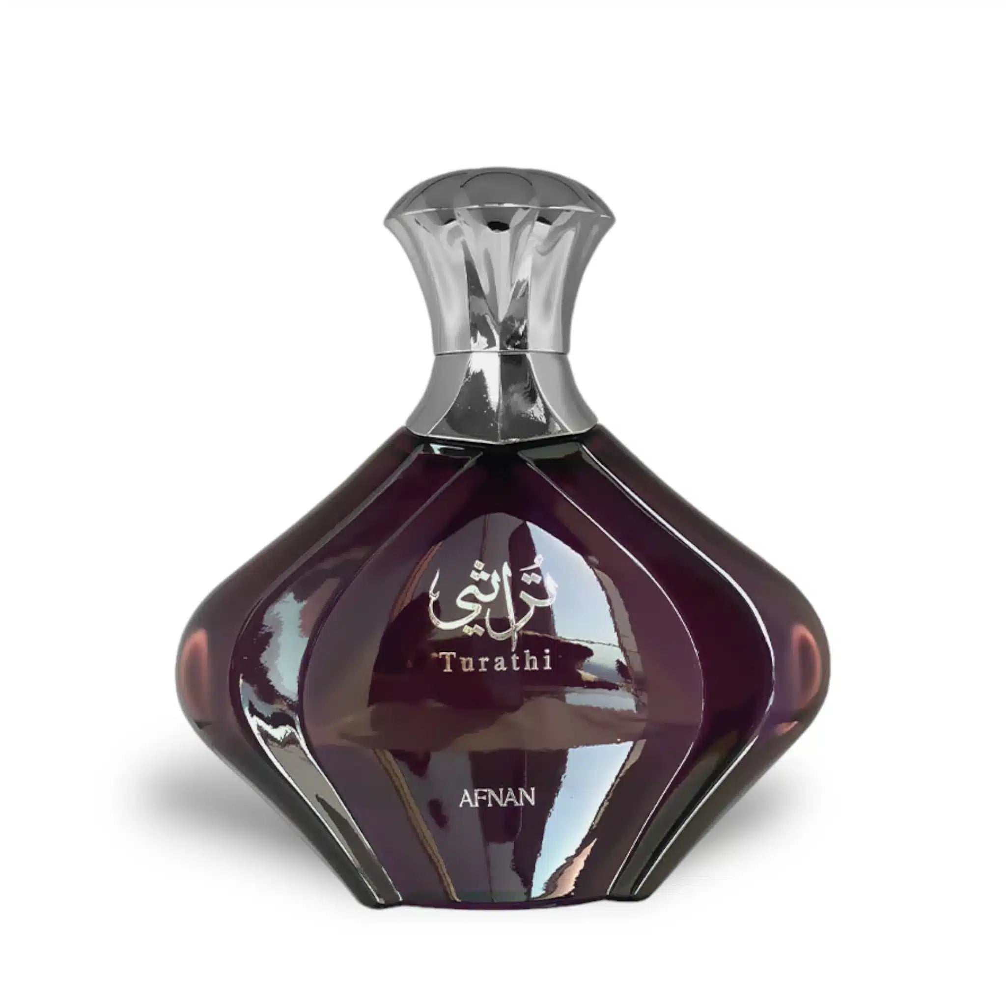 Turathi Purple 90ml Eau de Parfum by Afnan fragrance packaging front view