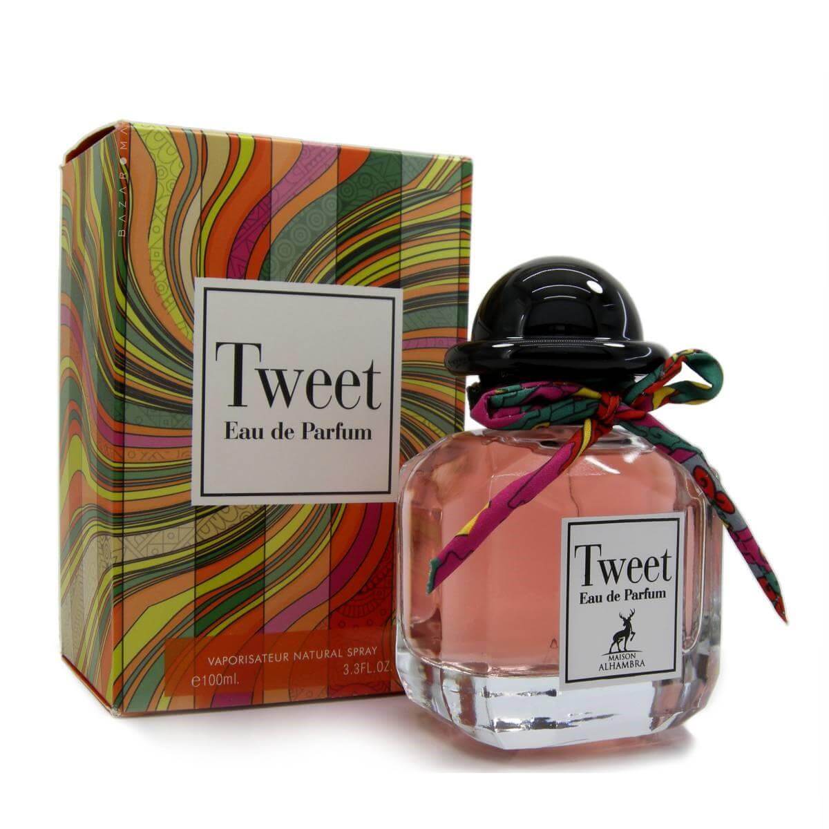 Tweet 100ml Eau de Parfum by Maison Alhambra bottle and box
