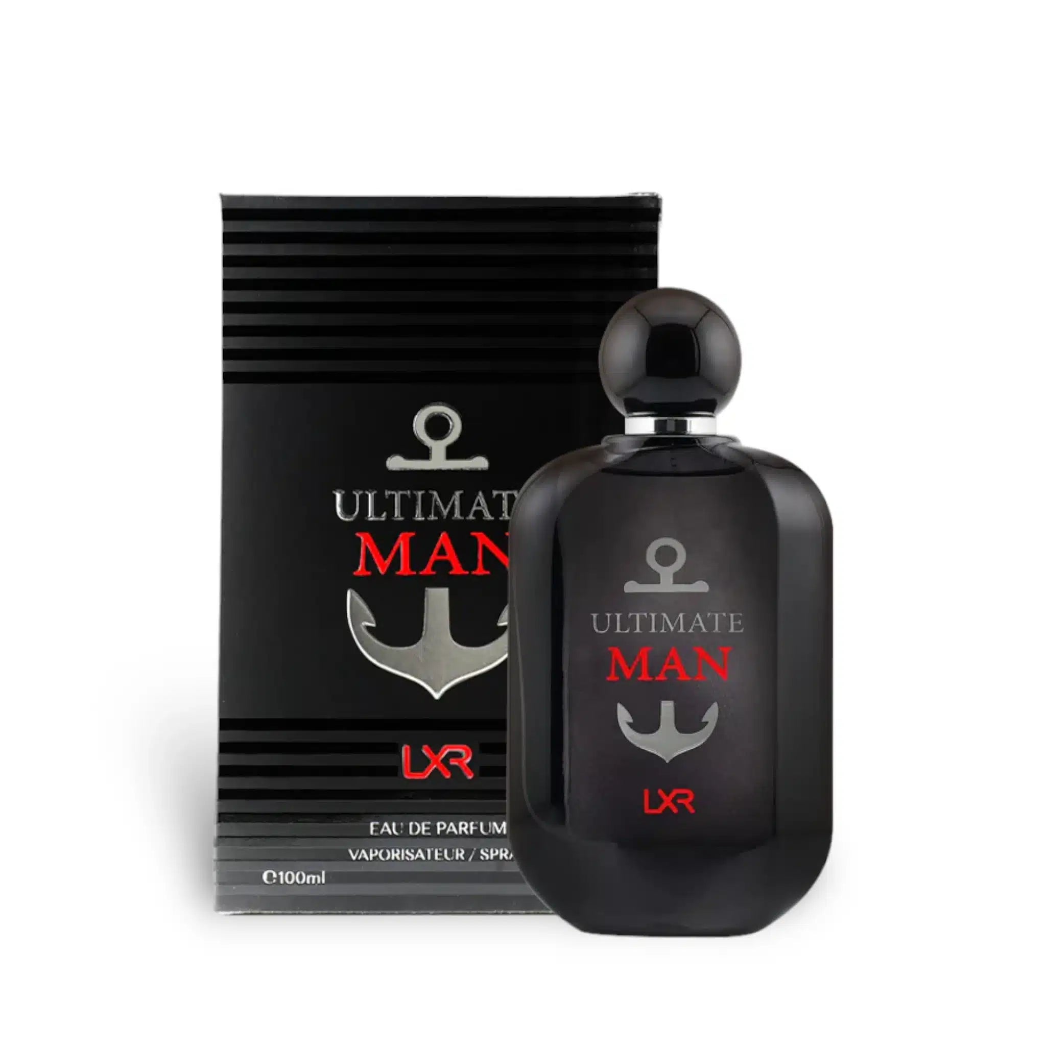 Ultimate Man 100ml Eau de Parfum by LXR bottle and box