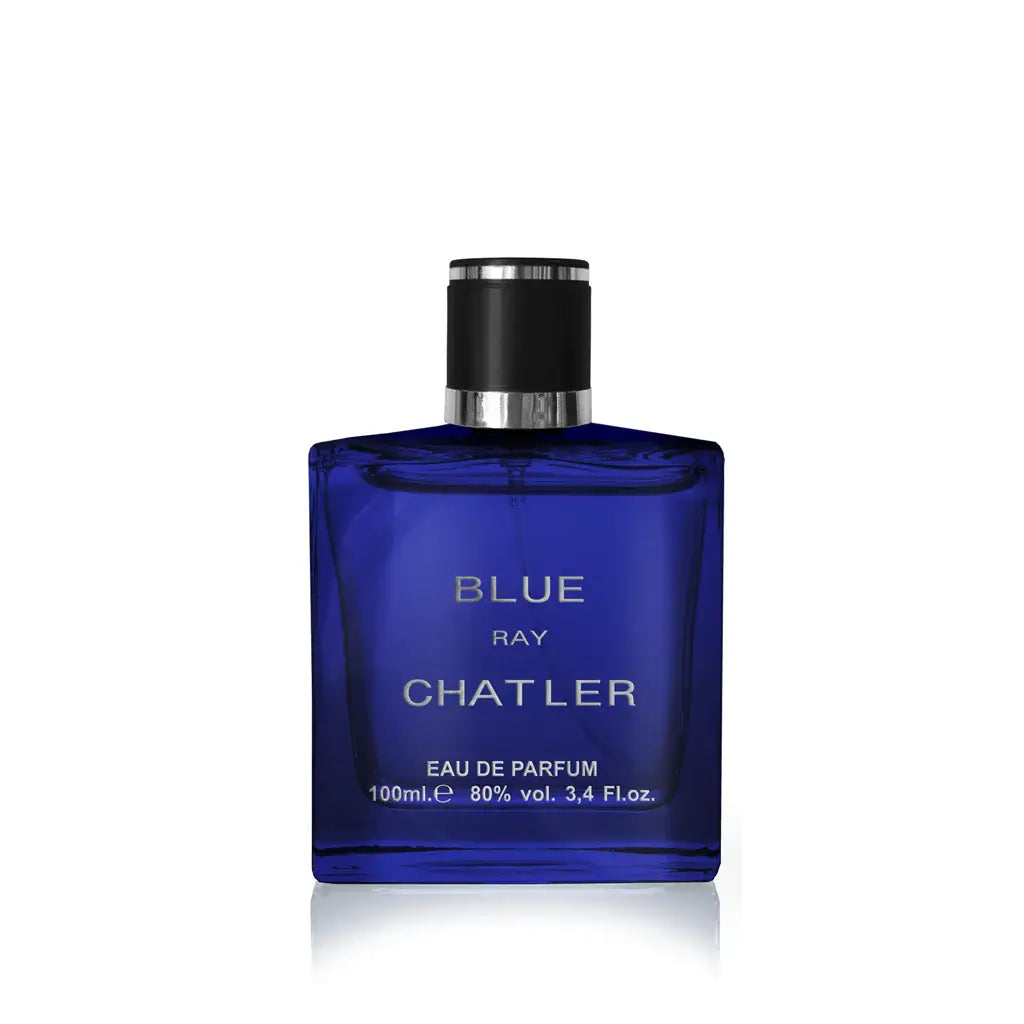 Blue Ray 100ml Eau de Parfum by Chatler fragrance packaging front view