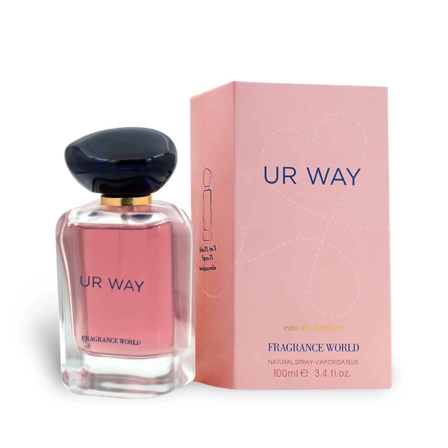 Ur Way 100ml Eau de Parfum by Fragrance World bottle and box