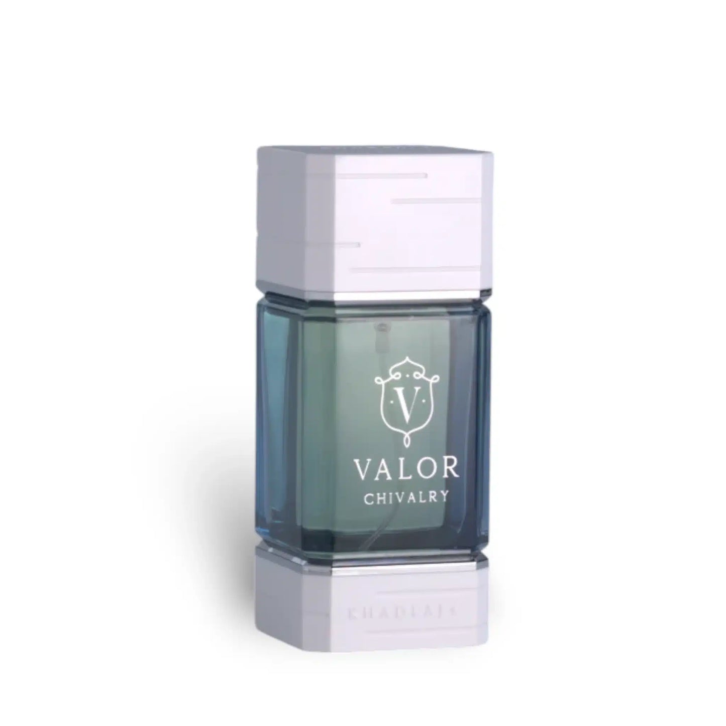 Valor Chivalry 100ml Eau de Parfum by Khadlaj bottle and box