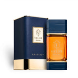 Valor Enigma 100ml Eau de Parfum by Khadlaj bottle and box