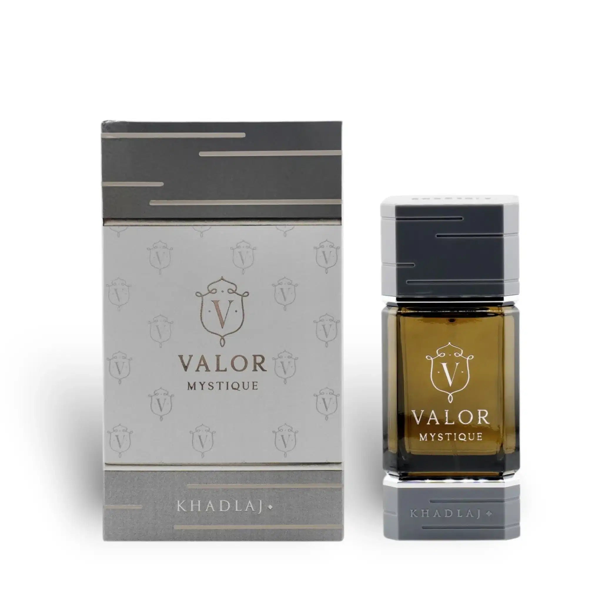 Valor Mystique 100ml Eau de Parfum by Khadlaj fragrance packaging front view