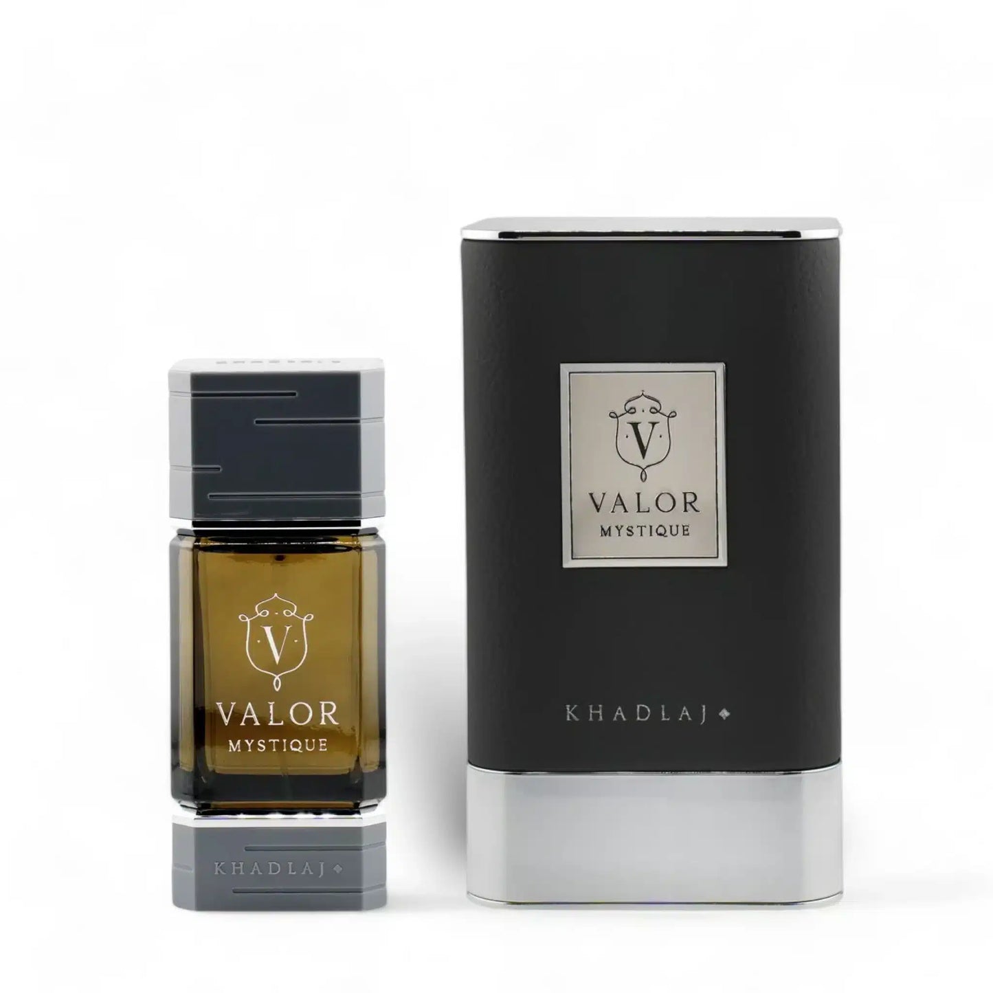 Valor Mystique 100ml Eau de Parfum by Khadlaj bottle and box