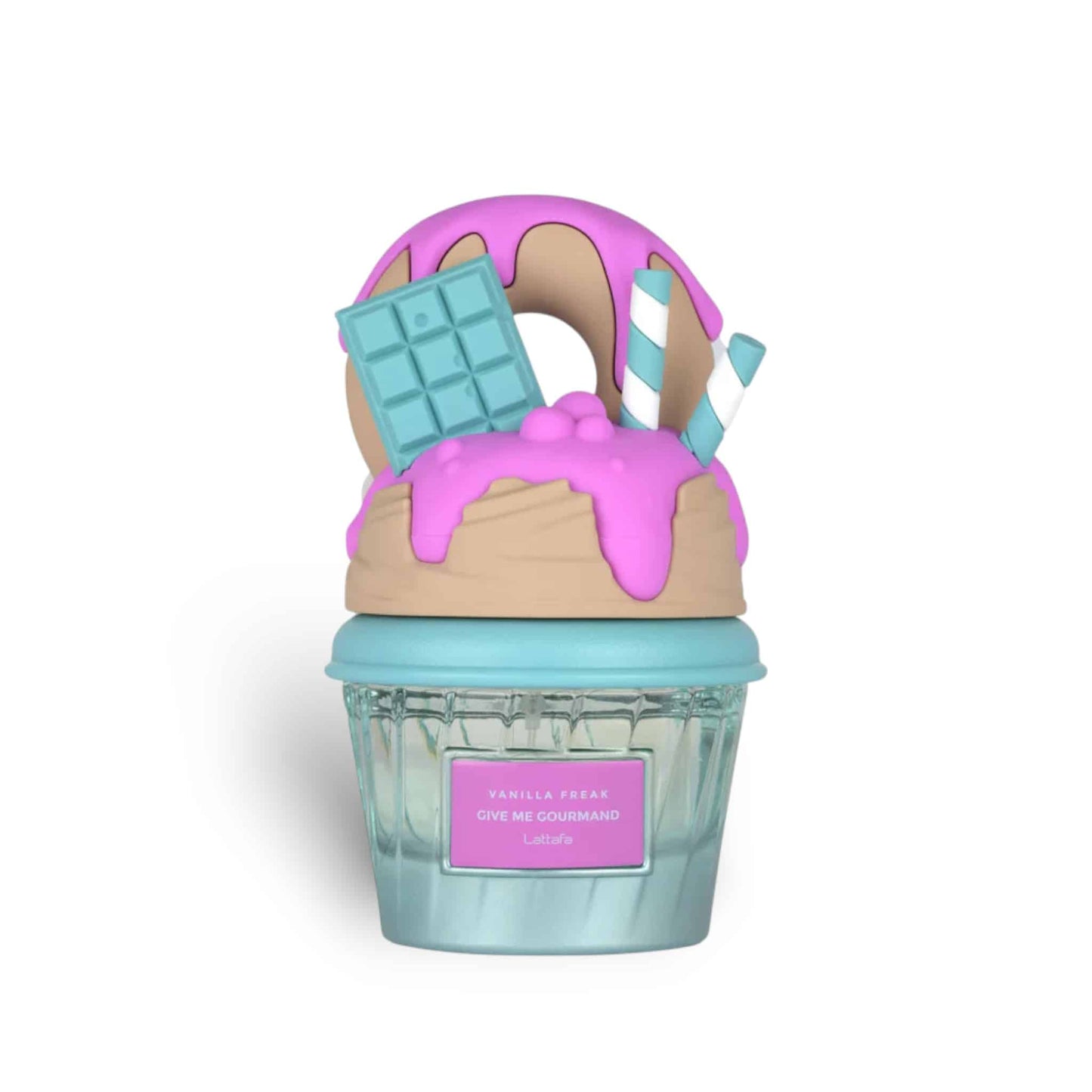 Vanilla Freak(Give Me Gourmand) 75ml Eau de Parfum by Lattafa fragrance packaging front view