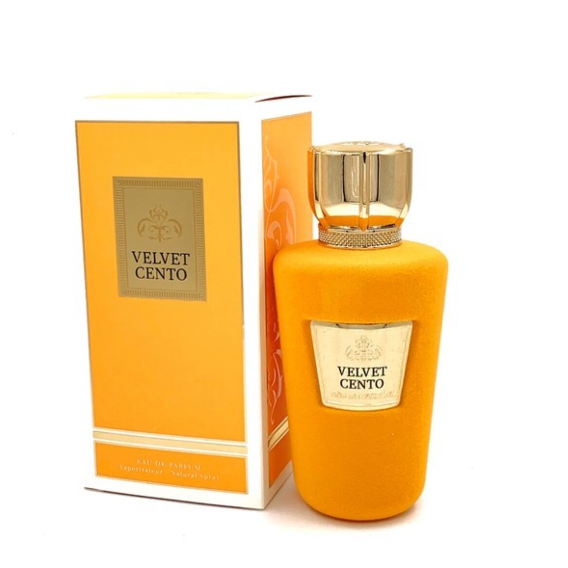 Velvet Cento 100ml Eau de Parfum by Fragrance World bottle and box