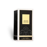 Velvet Grande 100ml Eau de Parfum by Fragrance World perfume bottle close up