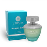 Versus Diamond Bleu 100ml Eau de Parfum by Fragrance World bottle and box