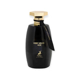 Very Velvet Noir 100ml Eau de Parfum by Maison Alhambra fragrance packaging front view