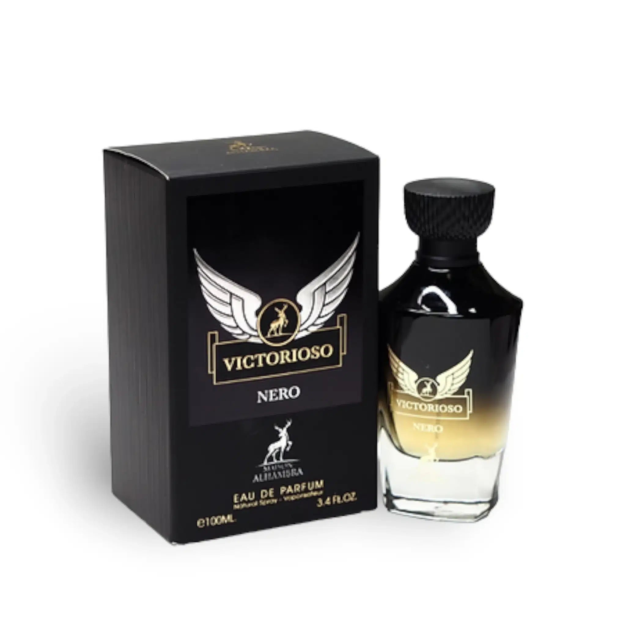 Victorioso Nero (Victory) 100ml Eau de Parfum by Maison Alhambra bottle and box