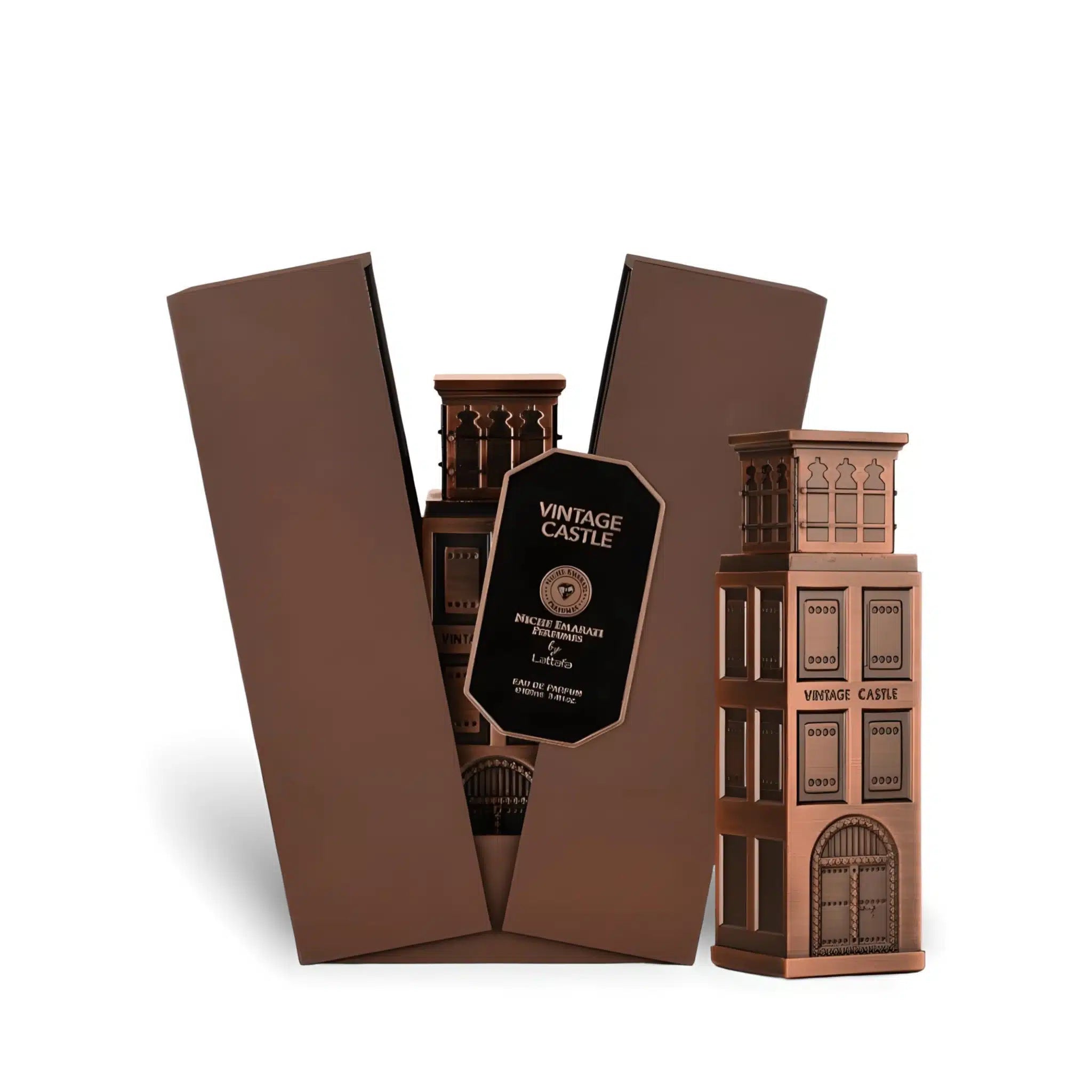 Vintage Castle 100ml Eau de Parfum by Niche Emarati bottle and box