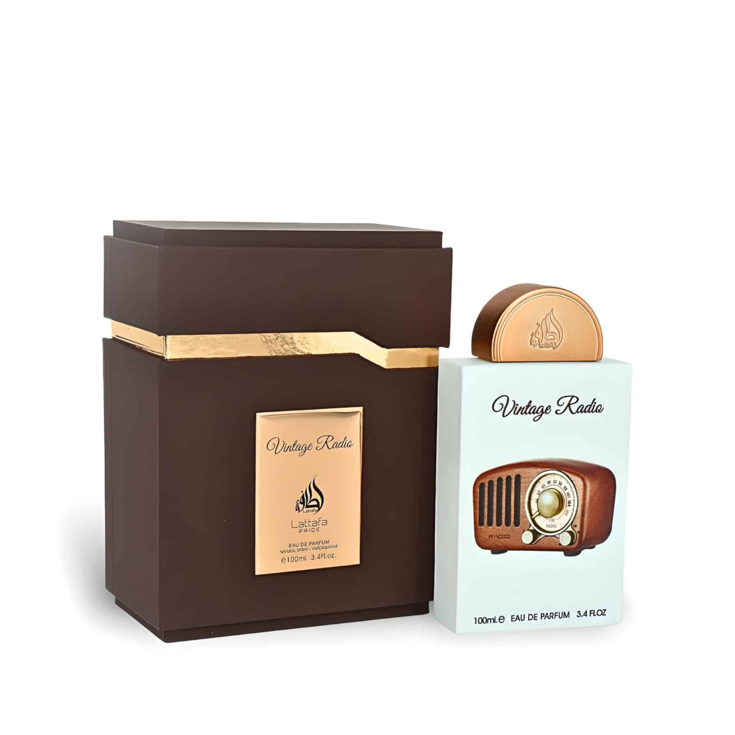 Vintage Radio 100ml Eau de Parfum by Lattafa Pride fragrance bottle