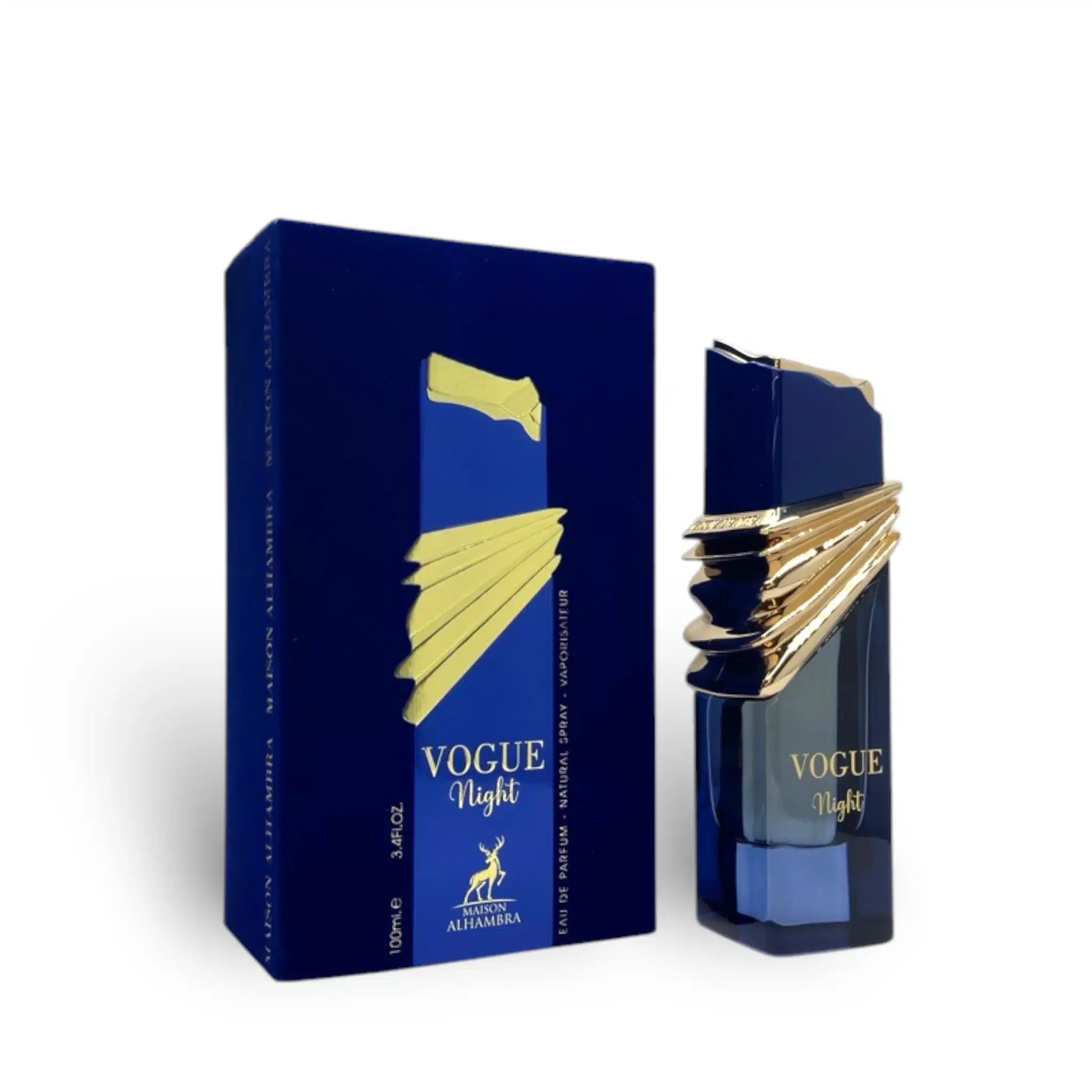 Vogue Night 100ml Eau de Parfum by Maison Alhambra bottle and box