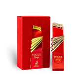Vogue Rouge 100ml Eau de Parfum by Maison Alhambra bottle and box