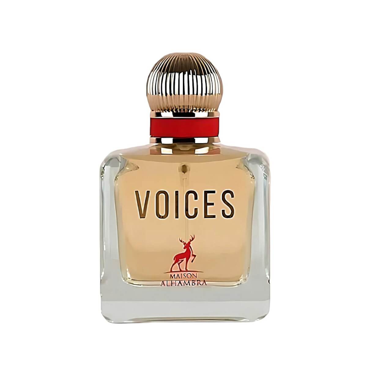 Voices 100ml Eau de Parfum by Maison Alhambra fragrance packaging front view