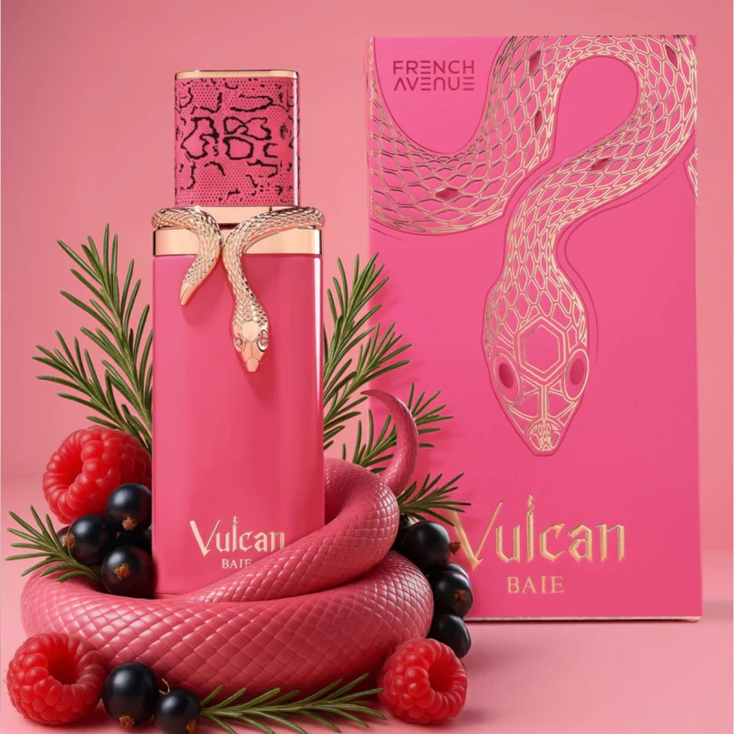Vulcan Baie 100ml Eau de Parfum by French Avenue perfume bottle close up