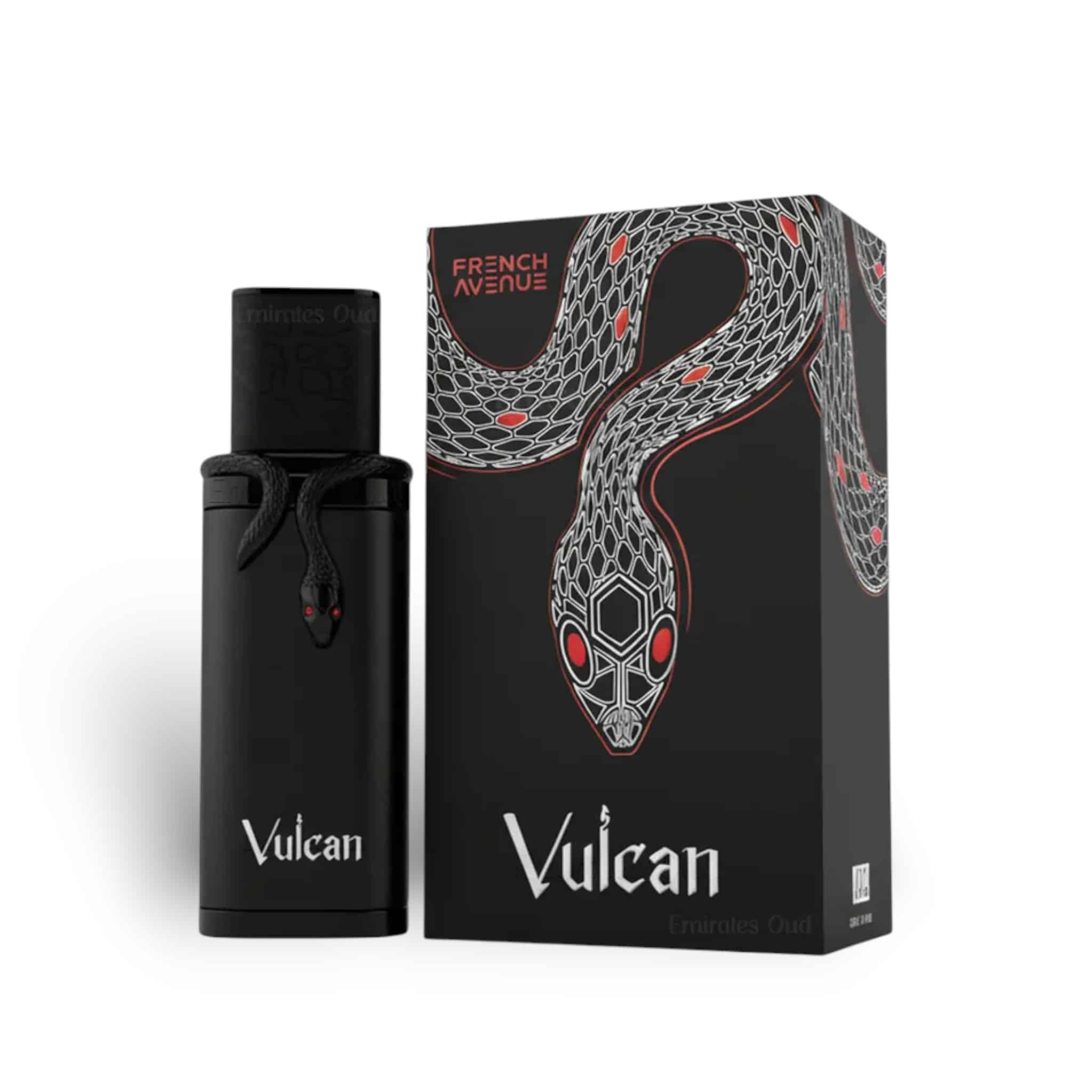 Vulcan Black Friday Edition 100ml Extrait de Parfum by French Avenue bottle and box