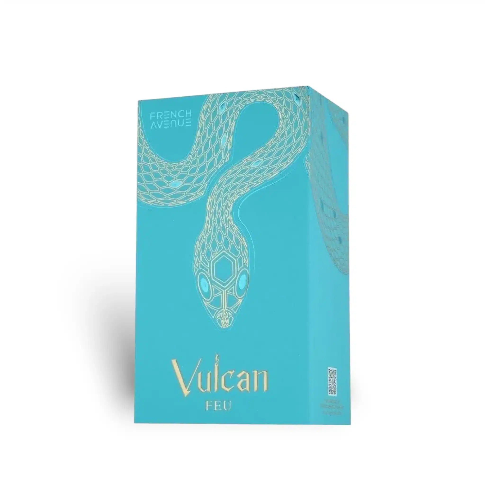 Vulcan Feu 100ml Eau de Parfum by French Avenue perfume bottle close up